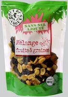Cantidad de azúcar en Mélange fruits et graines