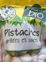 Quantité de sucre dans Pistaches grillees et salees
