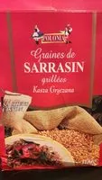 Suhkru kogus sees Graines de sarrasin
