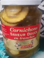 Suhkru kogus sees Cornichons Saveur Douce En Tranches