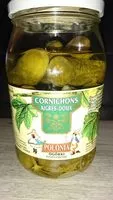 Suhkru kogus sees Cornichon aigres-doux