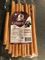 İçindeki şeker miktarı Grissini aux olives