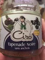İçindeki şeker miktarı Tapenade noire sans anchois
