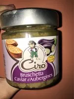 İçindeki şeker miktarı Bruschetta caviar d'aubergine sans gluten