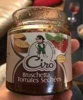 İçindeki şeker miktarı Sauce tomates séchées
