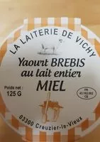 Cantidad de azúcar en Yaourt brebis au lait entier miel
