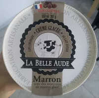 चीनी की मात्रा Crème glacée aux marrons LA BELLE AUDE, pot de