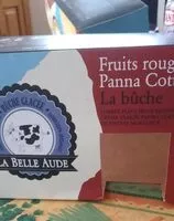 चीनी की मात्रा Bûche glacée fruits rouges panna cotta