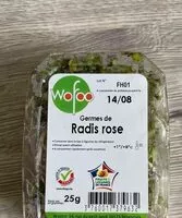 Quantité de sucre dans Germes de radis rose