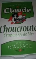 Sucre et nutriments contenus dans Choucrouterie claude