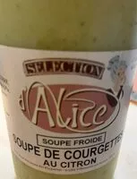 Zuckermenge drin Soupe de courgettes au cotron
