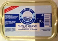 Zuckermenge drin Filets de sardines à l'huile d'olive