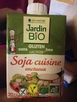 Quantité de sucre dans Jardin Bio - Soja cuisine onctueux