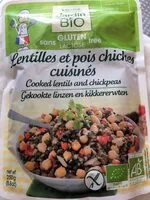 Suhkru kogus sees Cooked lentils and chickpeas (Jardin Bio)