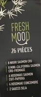 Sucre et nutriments contenus dans Fresh mood