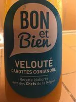 Jumlah gula yang masuk Velouté Carottes Coriandre