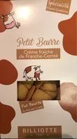 Quantité de sucre dans Petit Beurre Crème fraîche de Franche-Comté