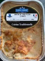 Sokerin määrä sisällä Gratin de chou-fleur au jambon