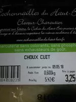 İçindeki şeker miktarı Choux cuit