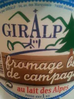 Sucre et nutriments contenus dans Giralp