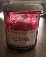 入っている砂糖の量 Confiture Cassis