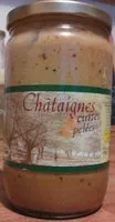 Amount of sugar in Châtaignes cuites pelées