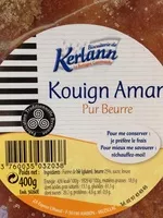 Sucre et nutriments contenus dans Biscuiterie de kerlann