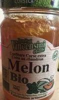 入っている砂糖の量 Melon bio Confiture corse extra cuite au chaudron
