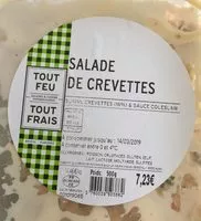 Quantité de sucre dans Salade de crevette
