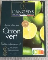 Amount of sugar in Sorbet plein fruit Citron Vert