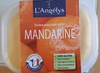 Quantité de sucre dans Sorbet plein fruit (60%) mandarine