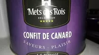 Sucre et nutriments contenus dans Mets des rois