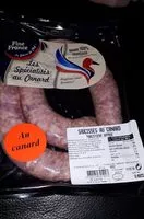 चीनी की मात्रा Saucisse au canard