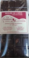 Quantité de sucre dans Brisure de crêpe chocolat noir