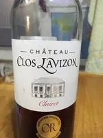 Sucre et nutriments contenus dans Clos lavizon