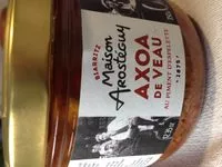 Quantité de sucre dans Axoa de Veau