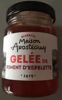 Suhkru kogus sees Gelee de piment d'espelette
