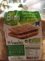 चीनी की मात्रा Pain de mie céréales et graines