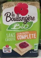 Cantidad de azúcar en Boulangère pain de mie complet sans croûte bio