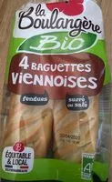 Suhkru kogus sees Baguettes viennoises
