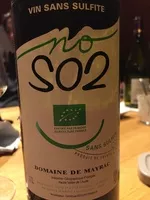 Sucre et nutriments contenus dans Domaine de mayrac