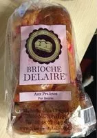 Sucre et nutriments contenus dans Brioche delaire