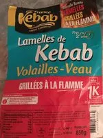 Quantité de sucre dans Lamelles de kebab