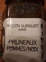 Jumlah gula yang masuk pruneaux pommes noix