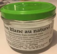 Amount of sugar in Thon blanc au naturel