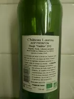 चीनी और पोषक तत्व Chateau laurou