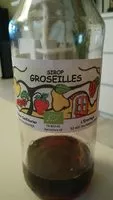 Quantité de sucre dans Sirop GROSEILLES