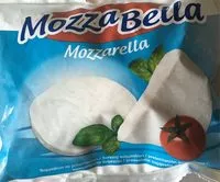 Sucre et nutriments contenus dans Mozzabella