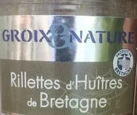 Quantité de sucre dans Rillettes d'Huitres de Bretagne