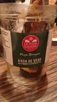 Quantité de sucre dans Axoa de veau au piment d'espelette